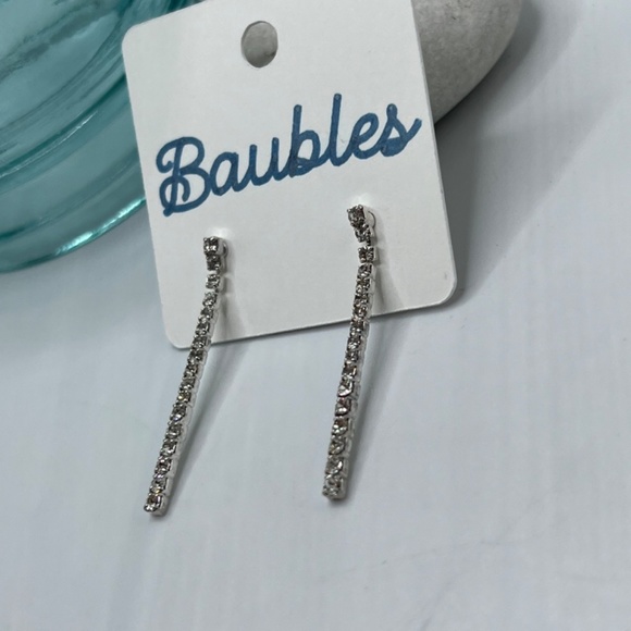 Baubles Chandelier Austrian Crystal Silver Earrings $12 EA or Bundle 3/$20 - Picture 7 of 8